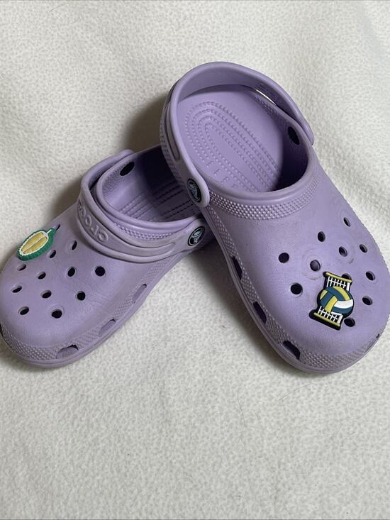 CROCS Other - Crocs Classic Clog Closed Toe Purple Slingback Jr 2